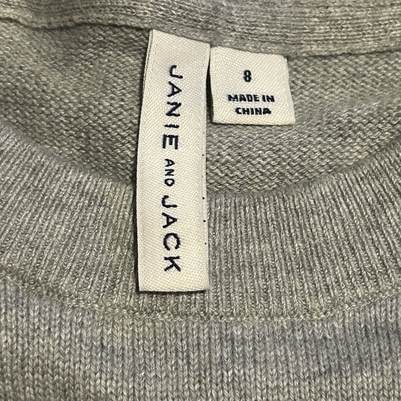 Janie and Jack Nutcracker Gray Sweater - Picture 6 of 7